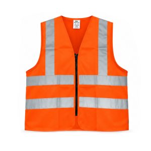 Orange Color Safety Vest Medium Quality